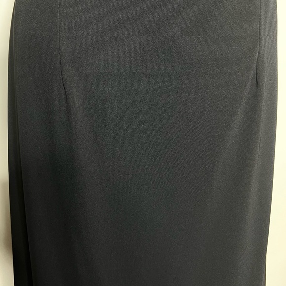 90s Y2K Black Mesh Back Evening Dress Gown Vintage Special Occasions - Picture 6 of 11